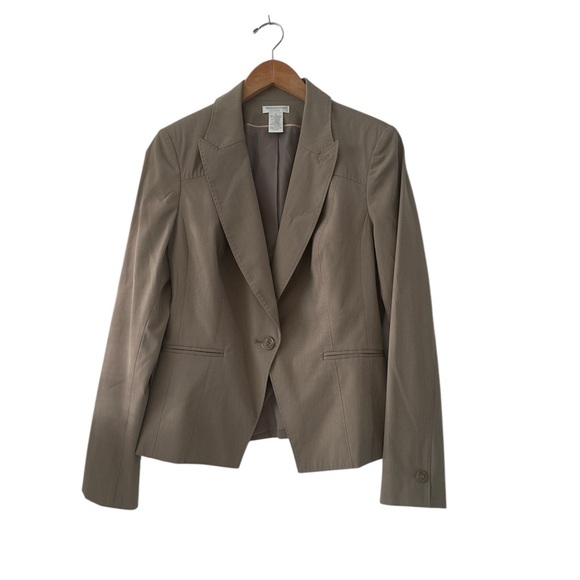 Worthington Stretch Tan Blazer sz 10 - Picture 1 of 10